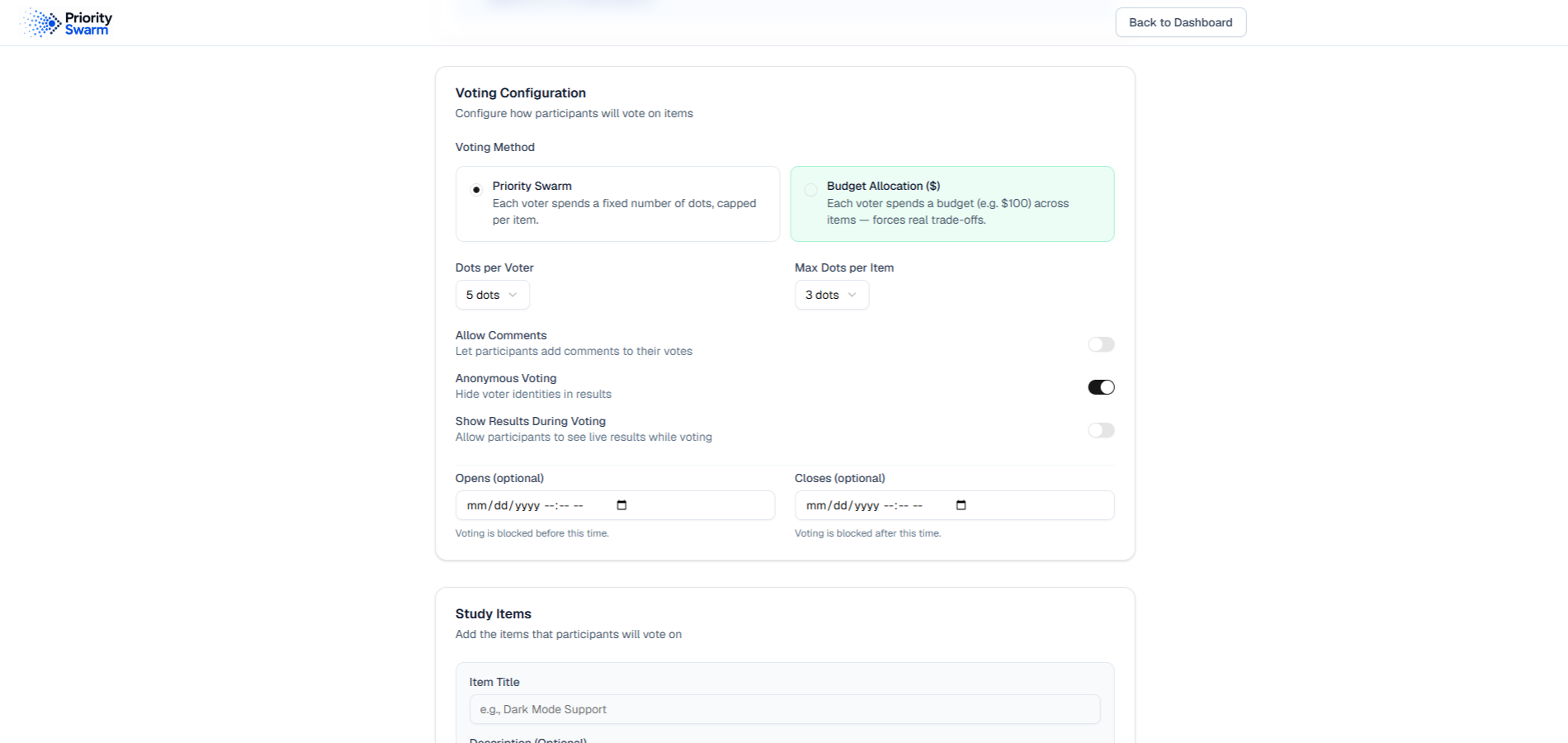 Configure your method